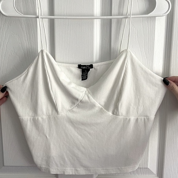 White Rue21 Crop Top Tank - Picture 6 of 8